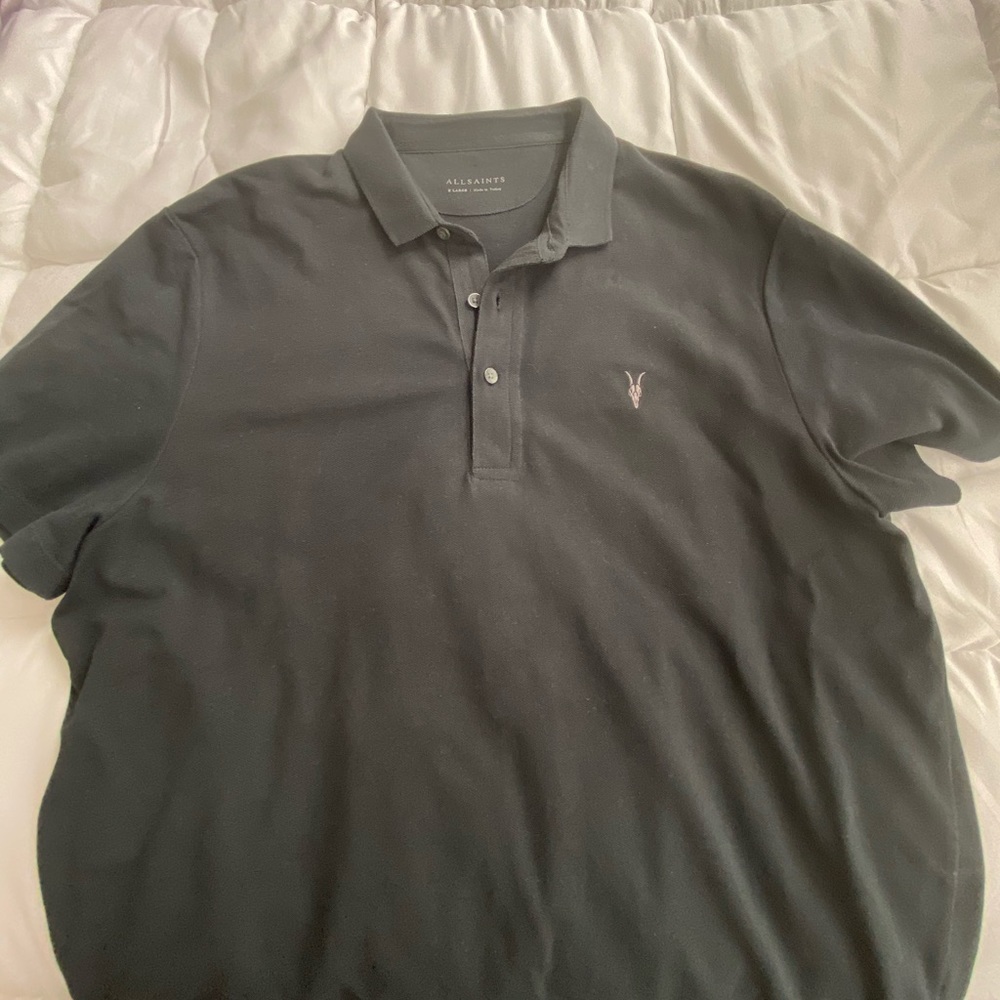 Allsaints Men’s Polo Size XL - Black